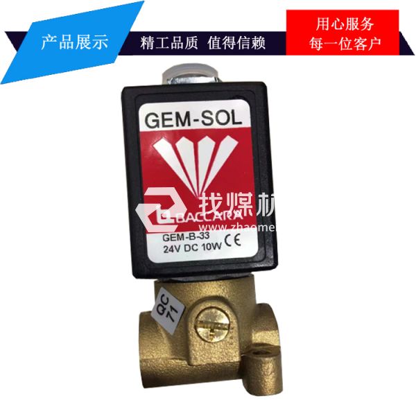 以色列GEM-B-33 24DAC 10W電磁閥 GEM-SOL黃銅電磁閥